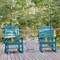 Flash Furniture Blue All-Weather Outdoor Rocking Chair, 2PK 2-LE-HMP-2002-110-BL-GG - alternate 1